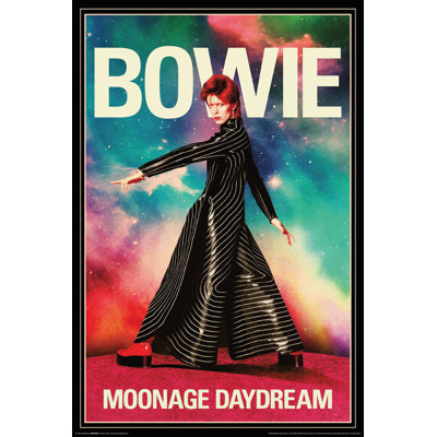  Officiellement sous licence David Bowie - Moonage Daydream Walk, affiche d'art - 24 x 36 po - reproduction décorative - papier affiche - prêt à encadrer