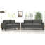Ensemble de canapé deux pièces de style moderne du milieu du siècle avec pattes détachables pour un confort optimal dans le salon et un montage facile-568779229
