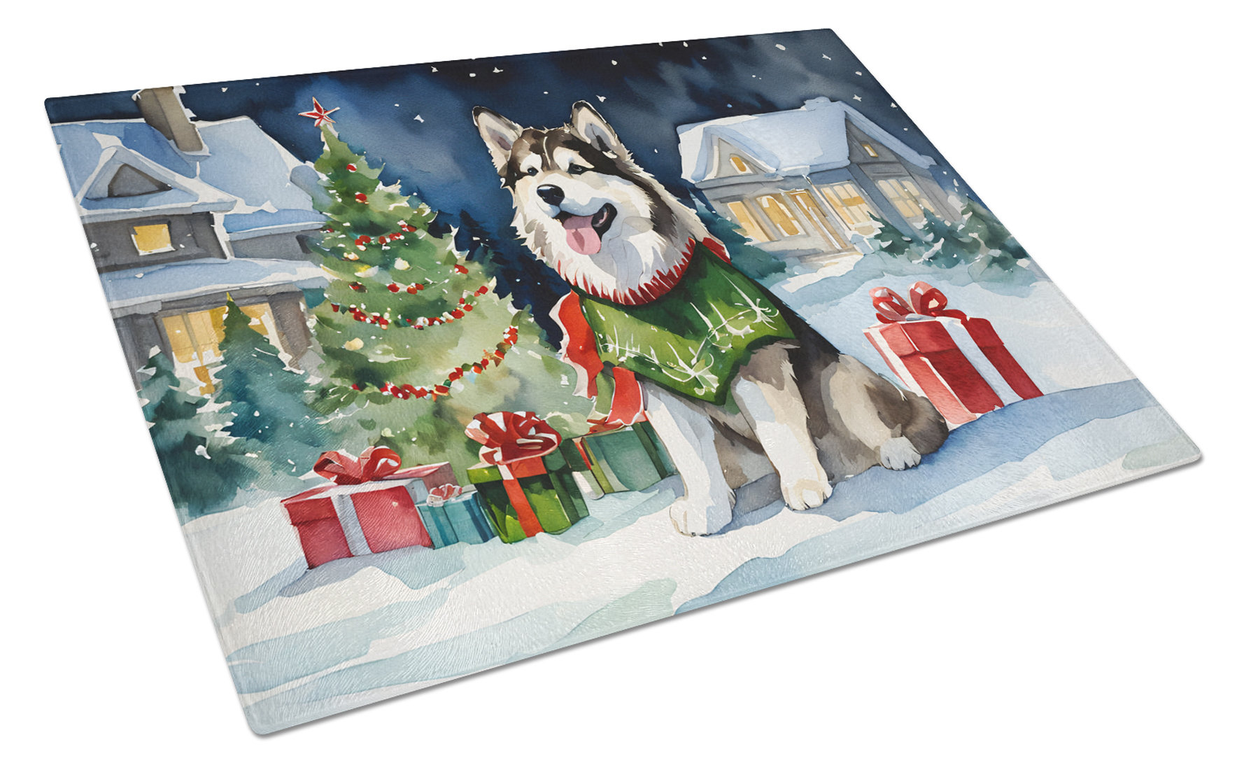 Cuscino Decorativo 30x40 Cm Con Alaskan Malamute – Tessuto Poliestere Per Interni/Esterni