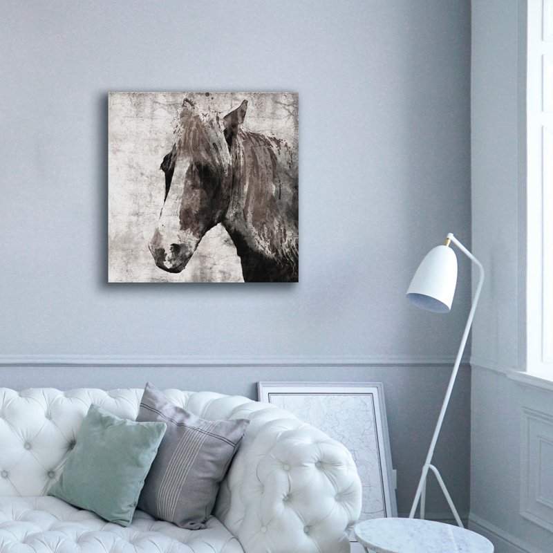 "Équestre" par Irena Orlov, H 37 po x l 37 po x P 1,5 po