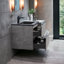 Meuble-lavabo mural simple 24 po avec comptoir en quartz Lecio-1290688651