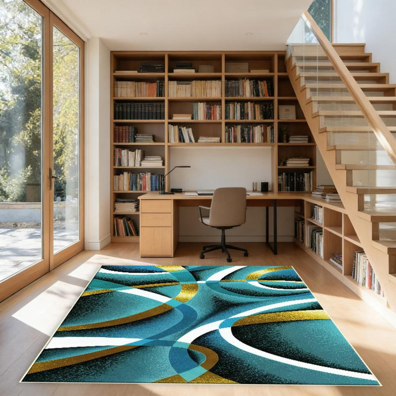 Geometric Pattern Area Rug, Soft And Lightweight, Suitable For All Seasons, Easy To Maintain And Easy To Clean, Machine Washable Carpet Floor Mat, Suitable For Living Room, Bedroom, Hallway, Balcony, Office, Room Decor, Home Decor, Outdoor Decor