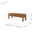 Ivy Faux Leather Upholstered Bench