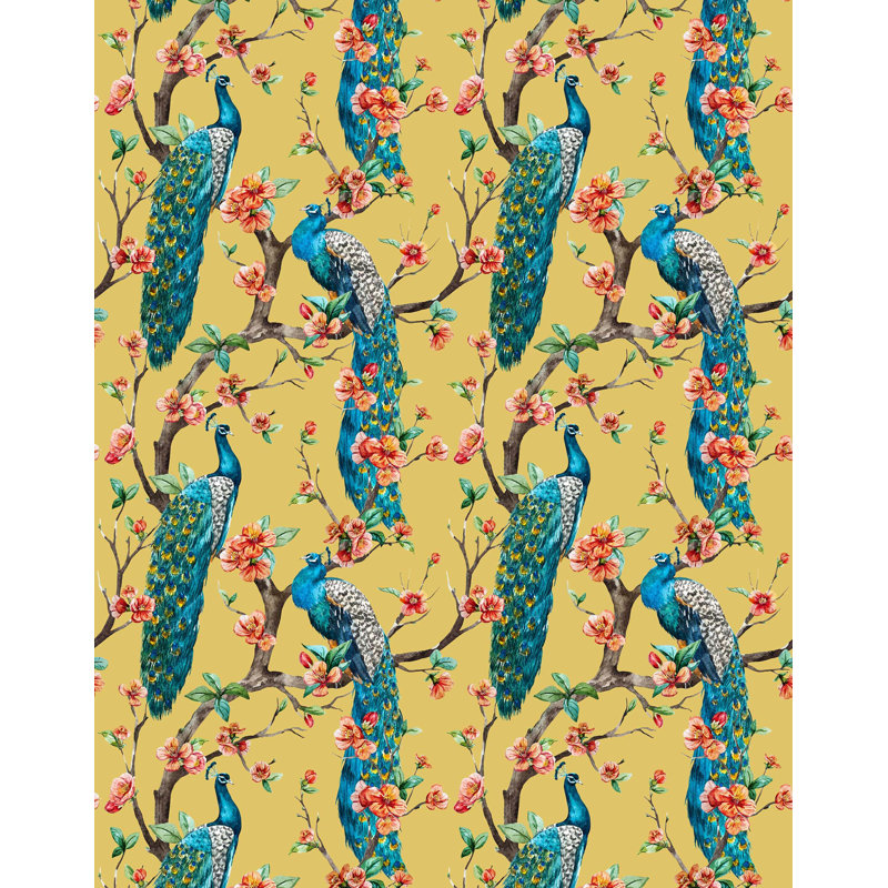 Veliandi 7m x 75cm Wallpaper Roll, Yellow