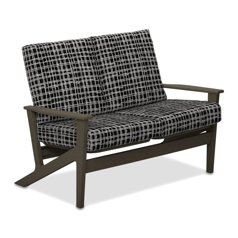 Chrisa 51.5'' Wide Loveseat with Cushions, Marais Classic, Beachwood