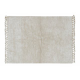 Pink Nose Sheep Hand Tufted Wool Area Rug in Sandstone/Sheep White
