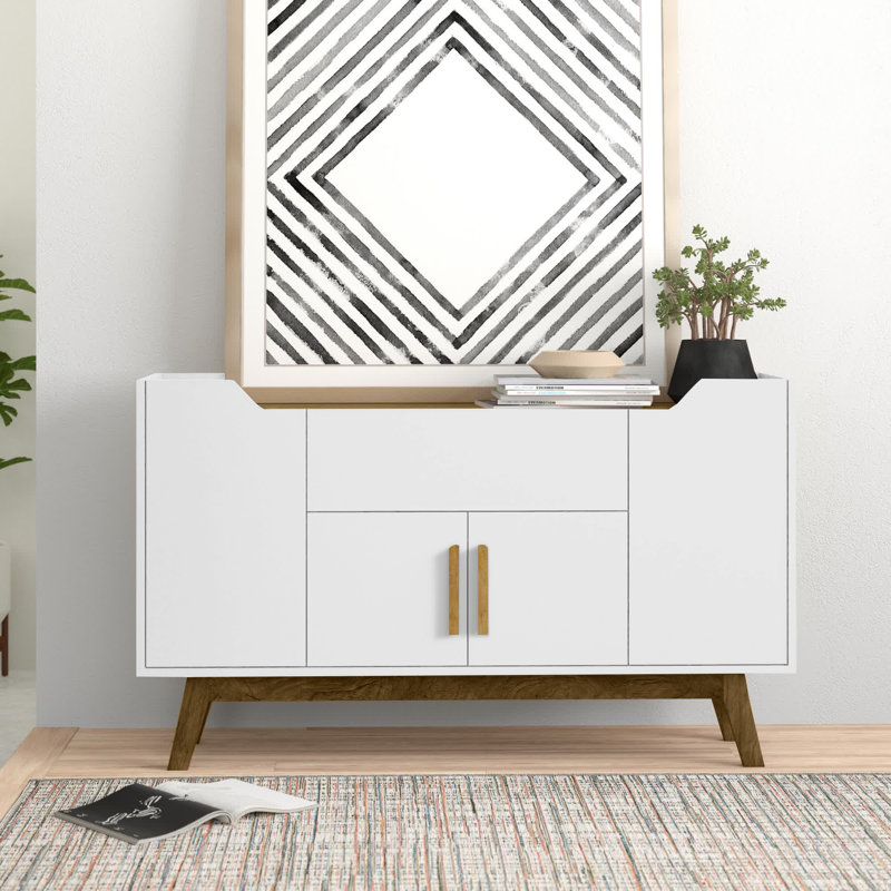 Buffet 1 tiroir 53,54 po Addie, Noir