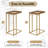 C Shape Wood End Table with Beaded Edge