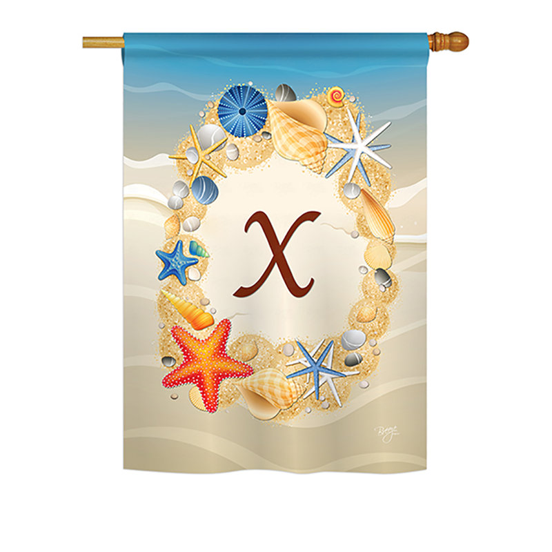 Drapeau de jardin Radford, H 18,5 po x l 13 po, X