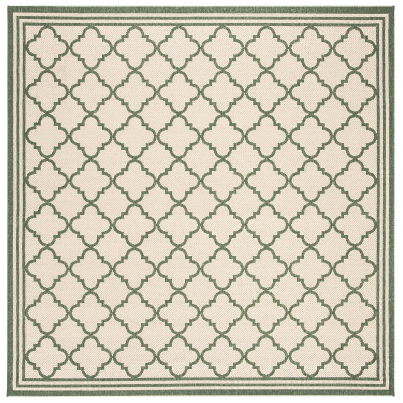 Tapis d'intérieur / extérieur à motif géométrique Adler, Carré 4 pi
