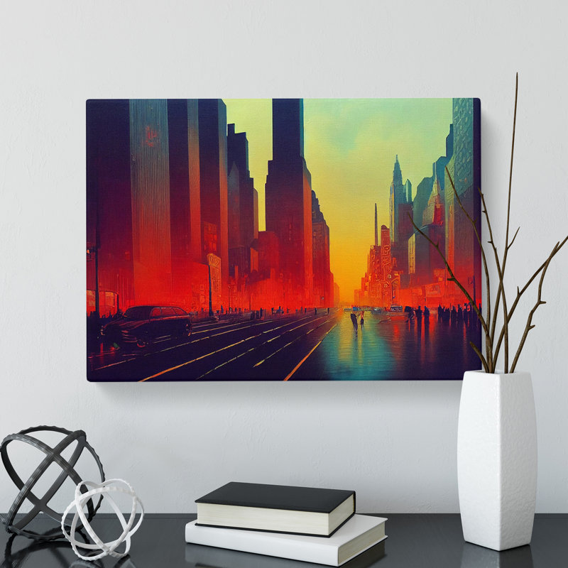 Modern New York Skyline Vol.3 - Wrapped Canvas, 35cm H x 50cm W x 3cm D