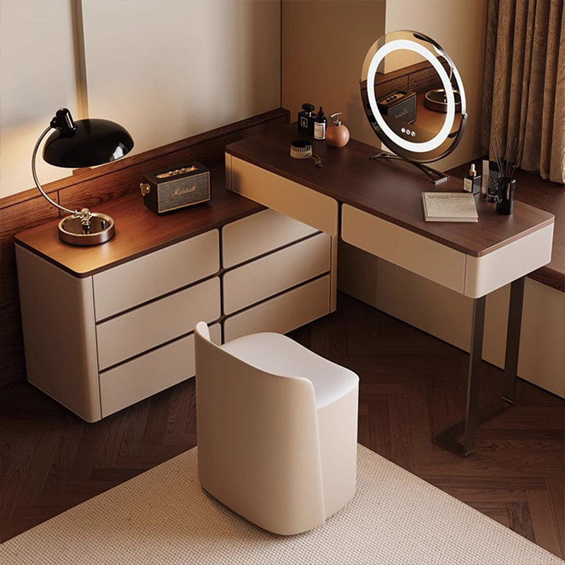 Makeup Vanity with Light mirror,8 drawers,1 chair