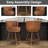 Anneli Swivel 24'' Swivel Counter Height Bar Stools Counter Stools for Kitchen Island-88586460-88586458