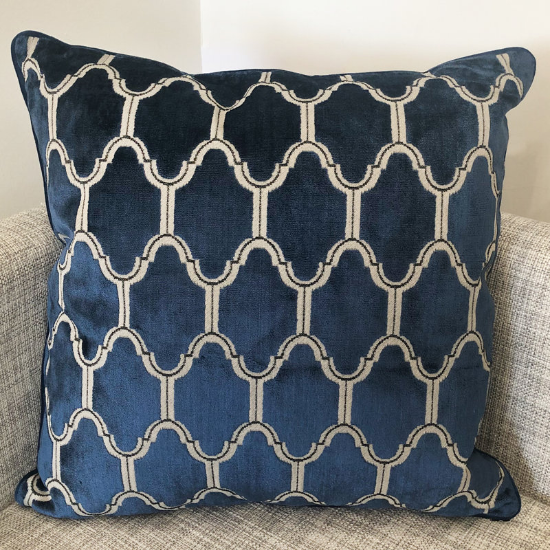 Alaya Square Pillow Cover and Insert, Royal