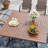 8-Person Square Patio Dining Set With Stackable PVC-coated polyester Chairs-1453488393
