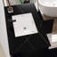 Meuble-lavabo flottant 35,2 po avec lavabo et plateau en faux marbre