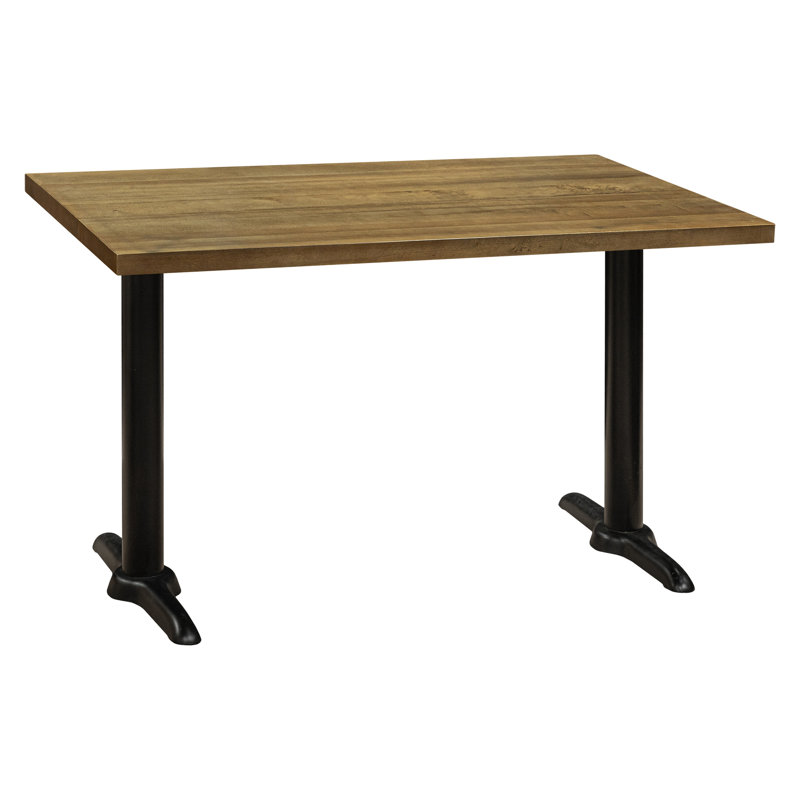 Table en bois de grange rectangulaire L 48 po, Chêne