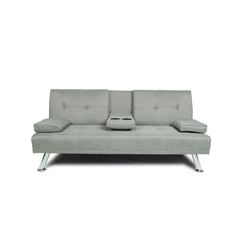 Twin 66.2'' Upholstered Convertible Sofa