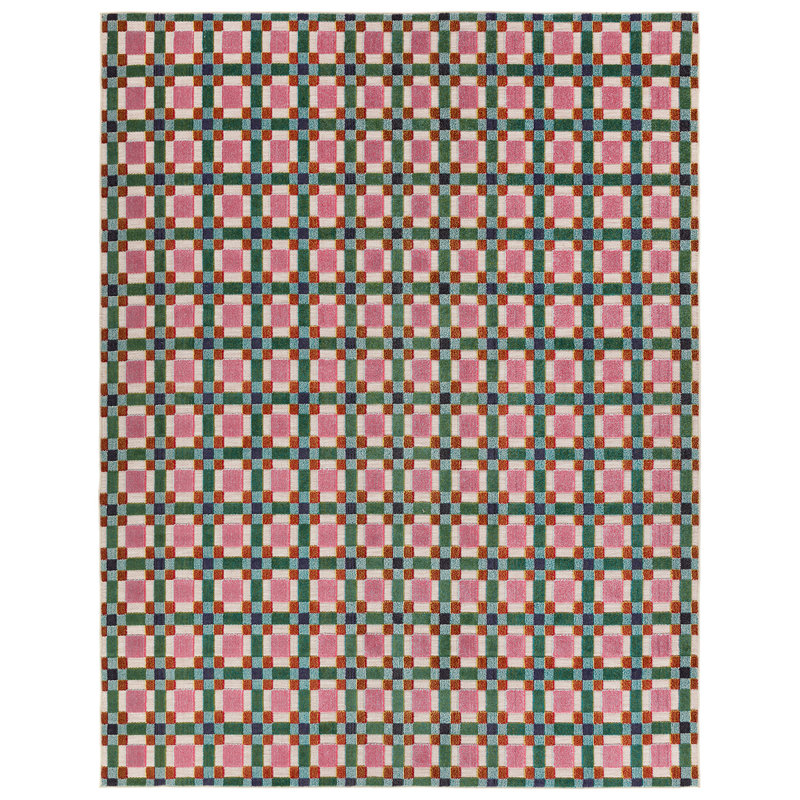 Tapis multicolore à motif géométrique Lindsey, Tapis de couloir : 3 pi x 10 pi