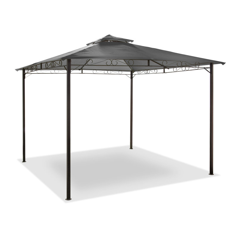 Bruto 3m x 3m Steel Gazebo, Grey