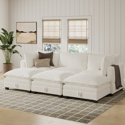 Canapé modulaire sans accoudoirs carré à accoudoirs carrés 6 pièces Somerdale
