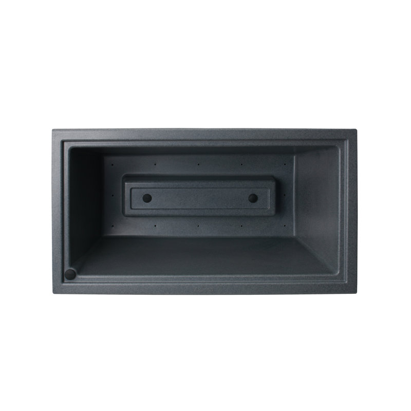 Covington Plastic Planter Box, Warm Gray
