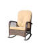Chaise berçante d'extérieur en osier à assise large-130143827