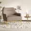 Fauteuil d'appoint Virelli Modern Chenille-1675135904