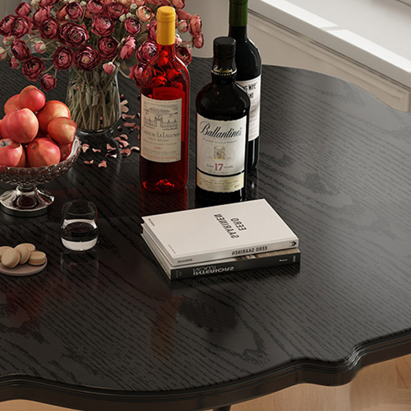 Flower shaped creative dining table, Black
