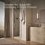 Components 27-5/8-In28-3/8-In W X 71-1/2-In Frameless Pivot Shower Door With 3/8-In Crystal Clear Glass And Back-To-Back Vertical Door Pulls-1645112156