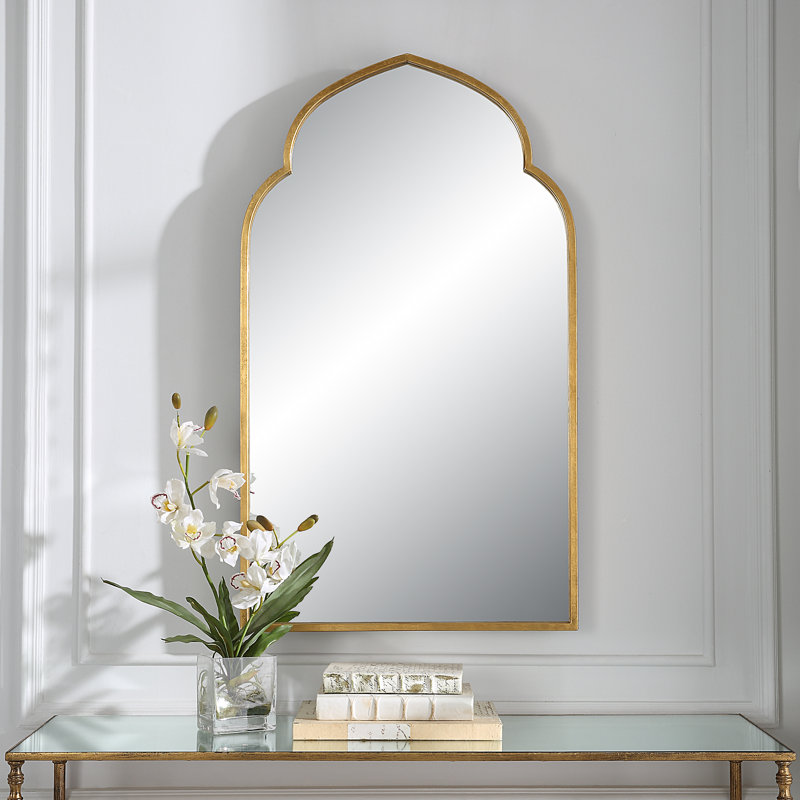 Ateeqa Iron Arch Mirror, Gold