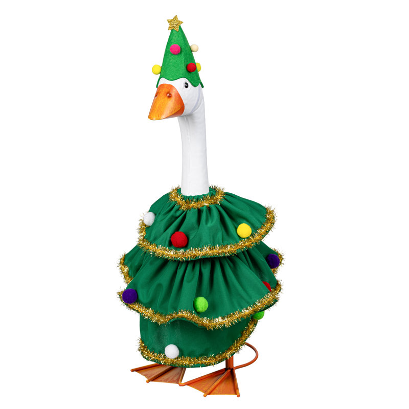 Porch Goose Outfit, Christmas Tree, Christmas Tree Dress