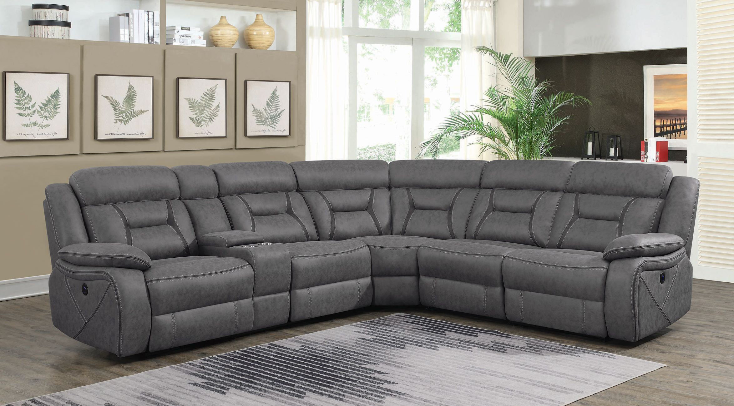 Reclining home theater sectional sales darby home co upholstery