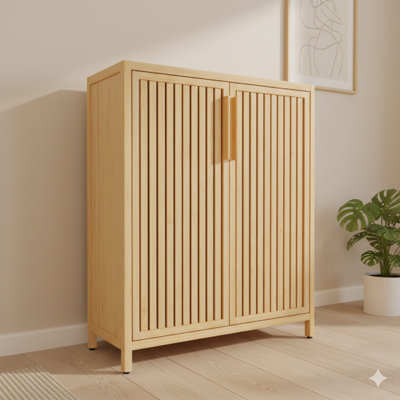 42-Inch Large Capacity Multi-Purpose Storage Cabinet, Can Be Utilized As A Shoe Cabinet Or Bathroom Storage Unit