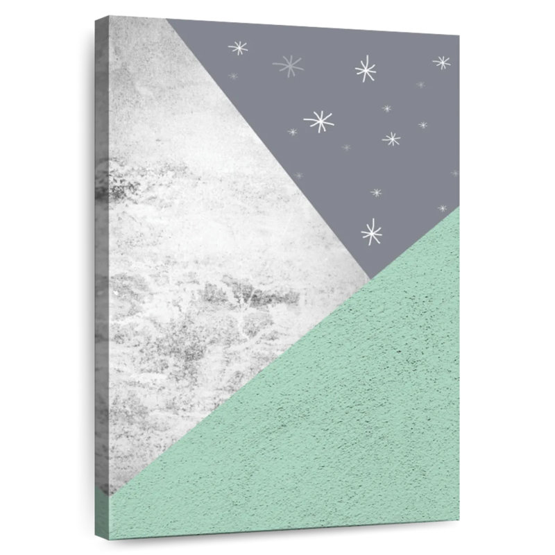 Avery Mint Green Mountains II, H 24 po x l 16 po