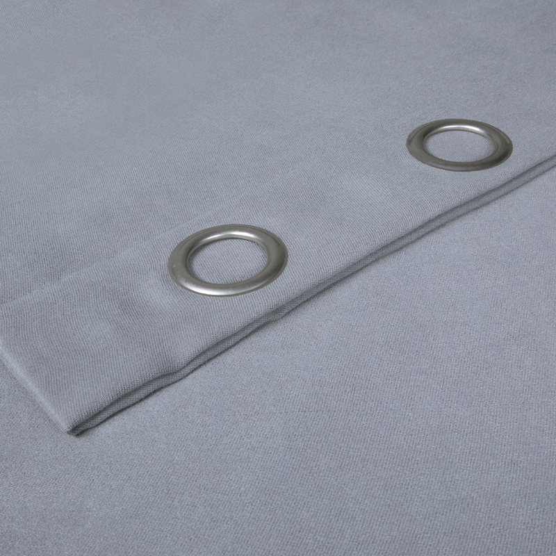 Panneau de rideau simple occultant et isolant avec œillets Crellin, L 52 po x L 84 po, Gris foncé