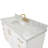 Freitas 55'' Solid Wood Single Bathroom Vanity in White with 1.5'' Carrara Marble Top, Center, Oval Sink-1964459494-1998122967