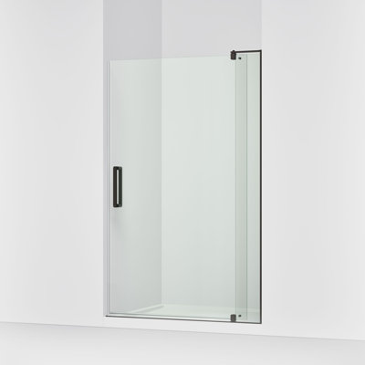 Porte de douche à pivot 48 po x 74 po avec technologie CleanCoat® Revel