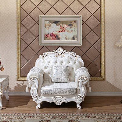American-style light luxury fabric sofa.