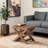 Jaelyn Modern Handwoven Wicker Accent Stool