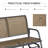 Person Outdoor Glider Bench