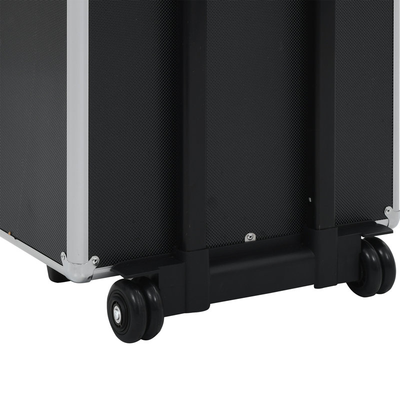 Vidaxl Make-Up Trolley Aluminium Black