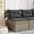 Sabiya 21.3'' Wide Rectangle Patio Sofa with Cushions-980618640