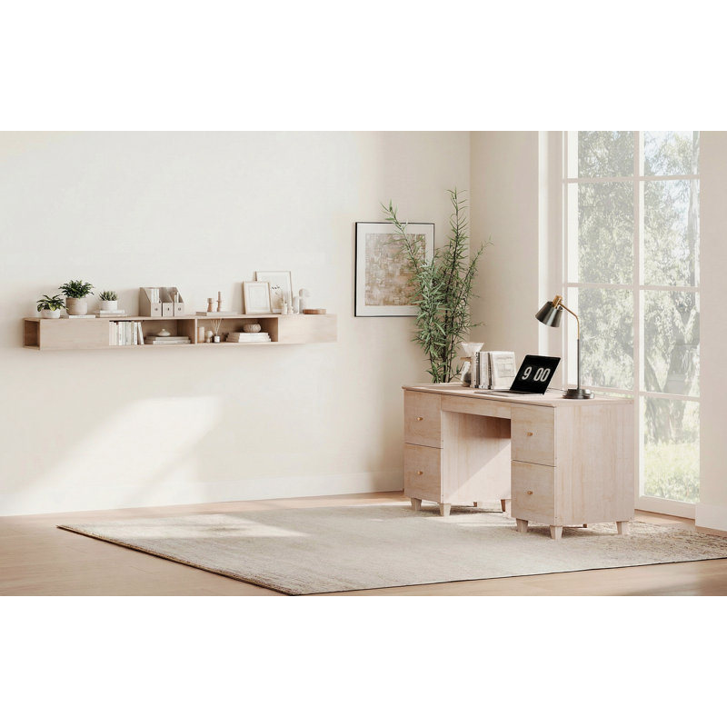 Bureau de direction avec bibliothèque flottante WAMPAT