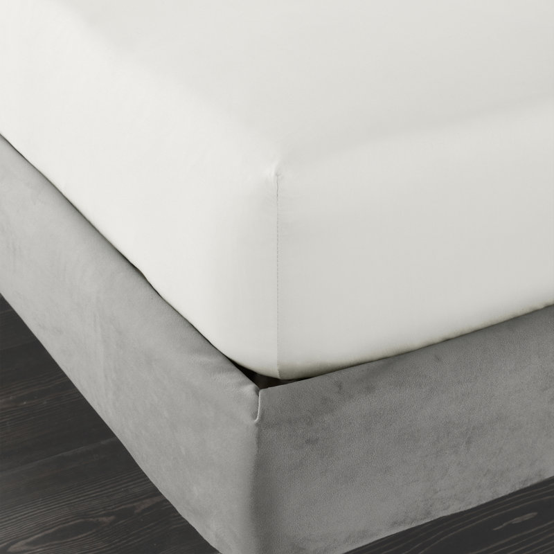 400 Thread Count Cotton Sateen Fitted Sheet