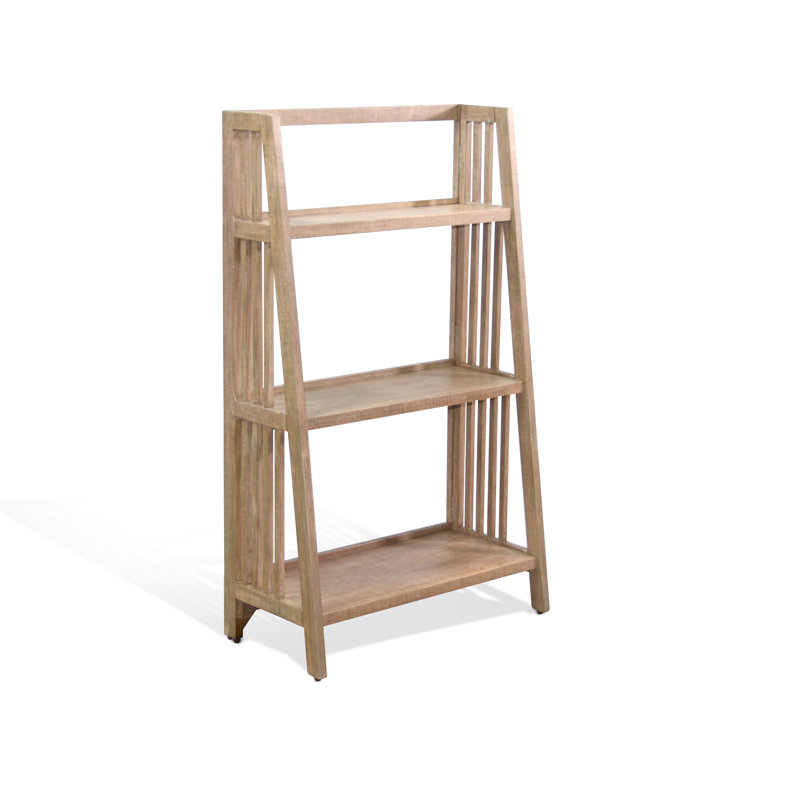 Sahina Etagere Bookcase 48" H x 28.25" W x 14.25" D, (3 Shelves) 48" H x 28.25" W x 14.25" D, Desert Rock