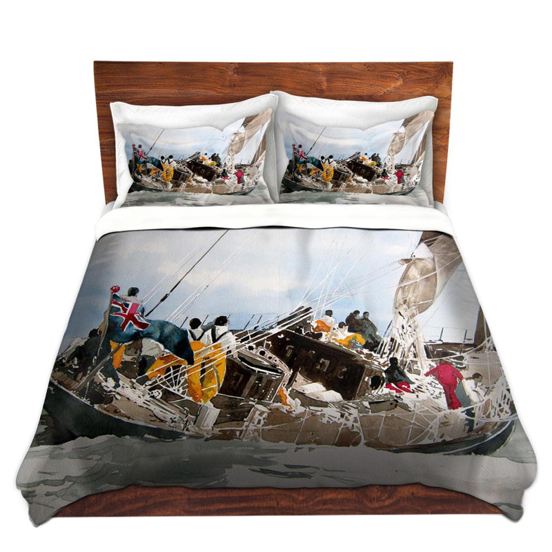 Ensemble de housse de couette all handles on terrasse, 1 housse simple + 1 taie standard
