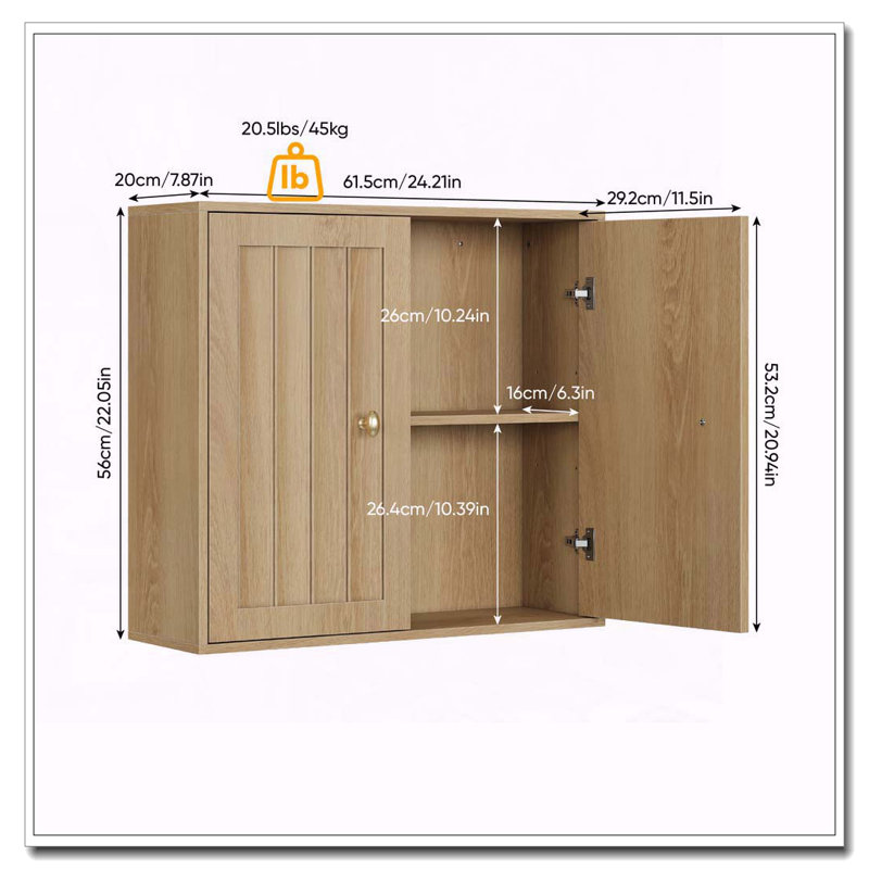 Armoire de salle de bain murale