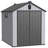 6*8Ft Resin Plastic Storage Shed For Backyard Garden Big Spire Tool Storage