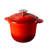 2 Quart Enameled Cast Iron Dutch Oven Pot With Lid And Dual Handles, Oven Safe Up To 530°F-Use To Cook, Bake - Red